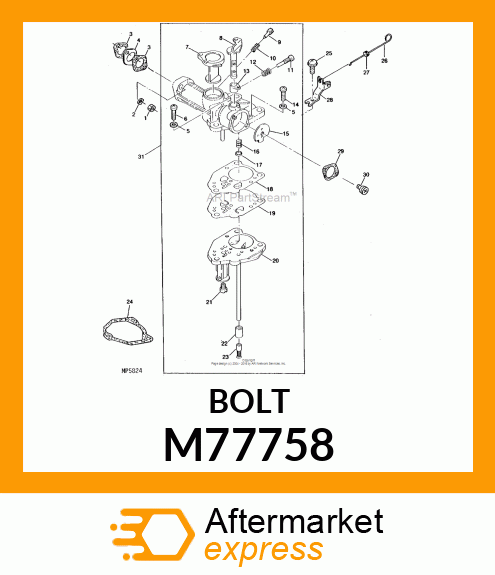 Bolt M77758