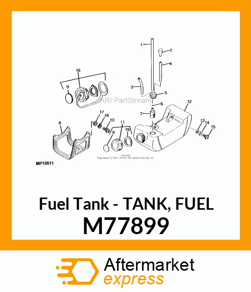 Fuel Tank - TANK, FUEL M77899