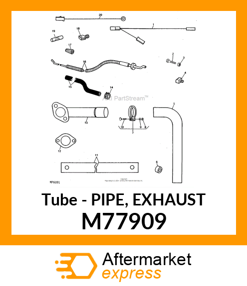 Tube - PIPE, EXHAUST M77909