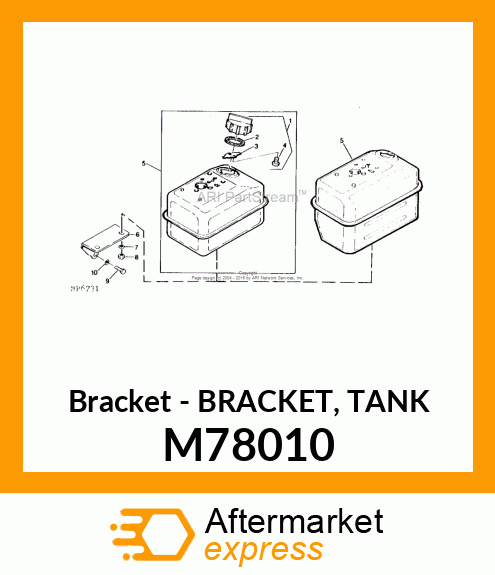 Bracket - BRACKET, TANK M78010