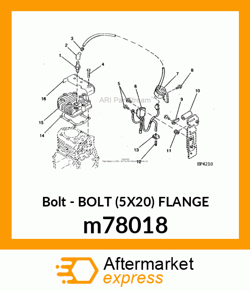 BOLT, FLANGE m78018