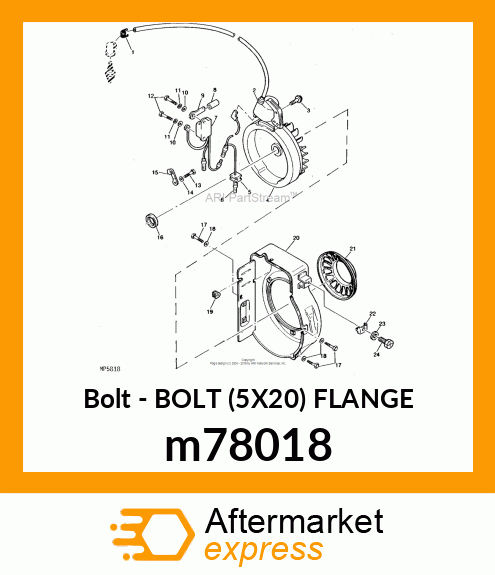 BOLT, FLANGE m78018