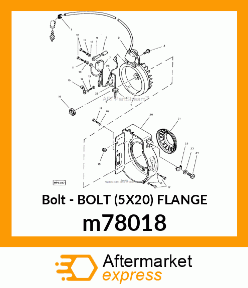 BOLT, FLANGE m78018