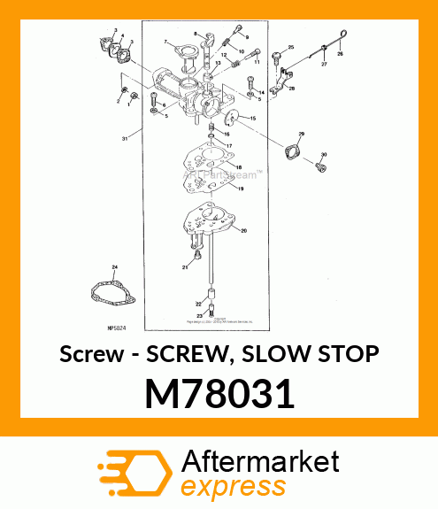 Screw - SCREW, SLOW STOP M78031