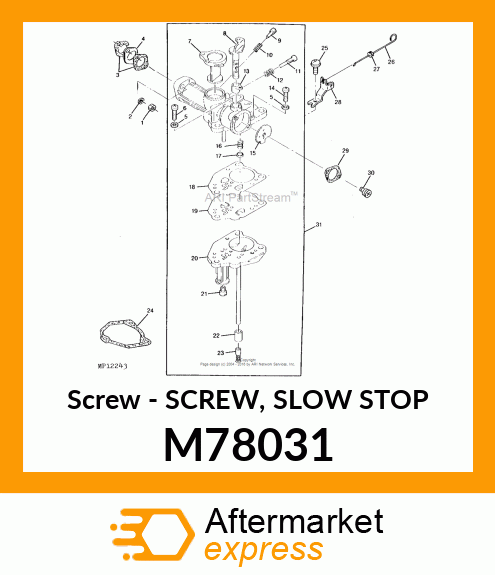 Screw - SCREW, SLOW STOP M78031