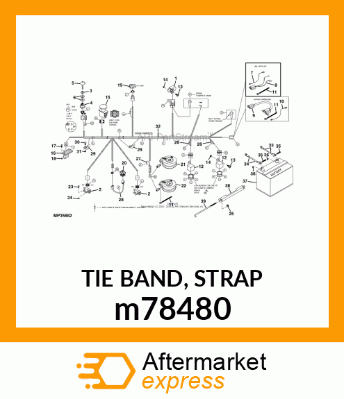 TIE BAND, STRAP m78480