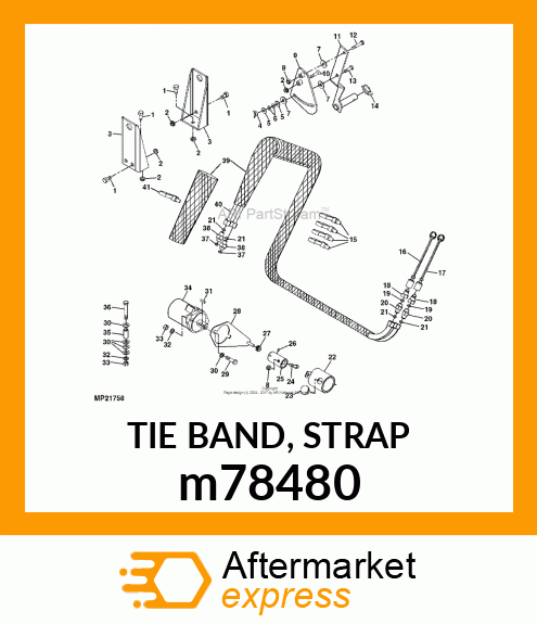 TIE BAND, STRAP m78480