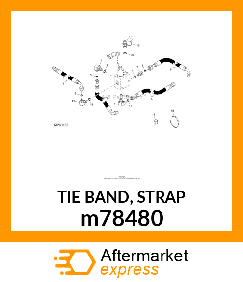 TIE BAND, STRAP m78480