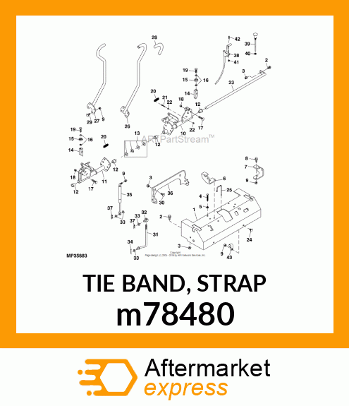 TIE BAND, STRAP m78480