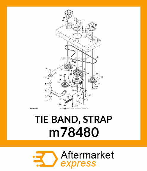 TIE BAND, STRAP m78480