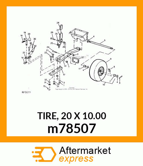 TIRE, 20 X 10.00 m78507