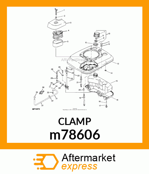 WORM GEAR CLAMP(TYPE"M")U.S.,CANADA m78606