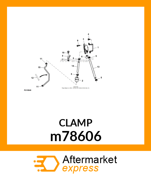 WORM GEAR CLAMP(TYPE"M")U.S.,CANADA m78606