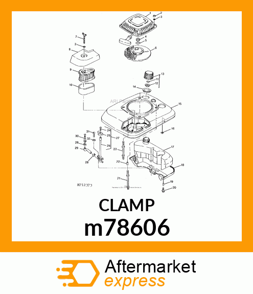 WORM GEAR CLAMP(TYPE"M")U.S.,CANADA m78606