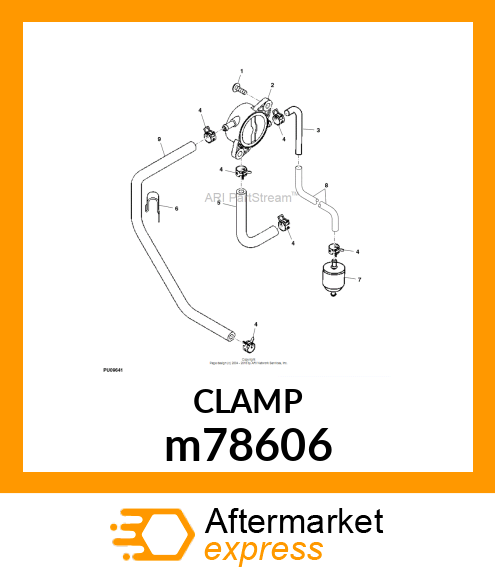 WORM GEAR CLAMP(TYPE"M")U.S.,CANADA m78606