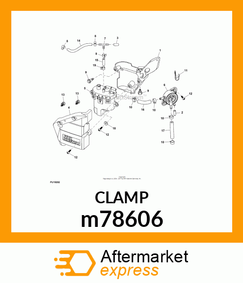 WORM GEAR CLAMP(TYPE"M")U.S.,CANADA m78606