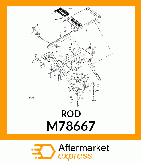 Rod - ROD, TRANS. IDLER (Part is Obsolete) M78667