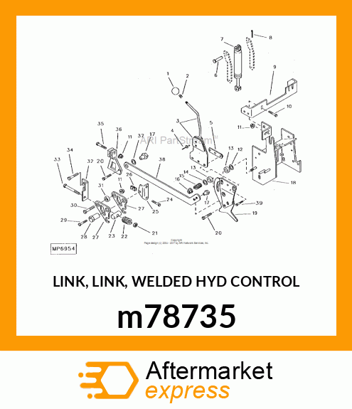 LINK, LINK, WELDED HYD CONTROL m78735