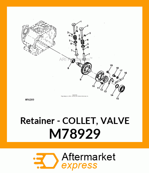 Retainer - COLLET, VALVE M78929