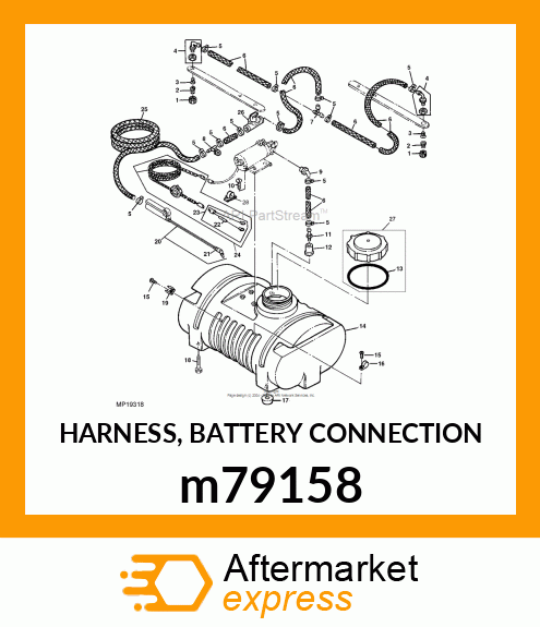 HARNESS, BATTERY CONNECTION m79158