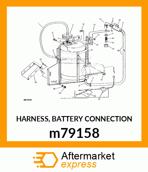 HARNESS, BATTERY CONNECTION m79158