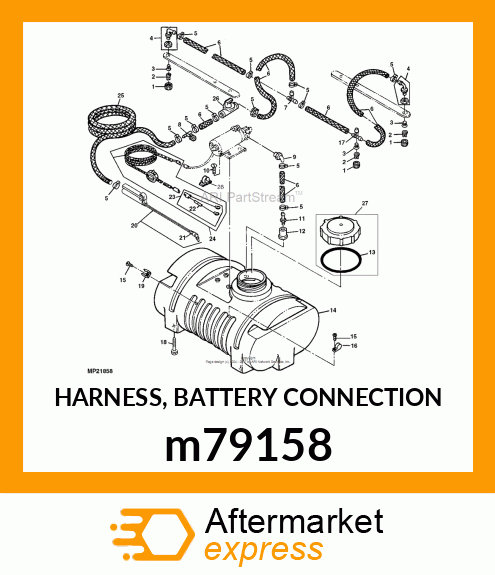 HARNESS, BATTERY CONNECTION m79158