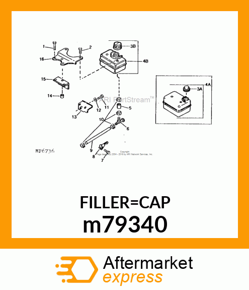 CAP, FUEL BLACK m79340