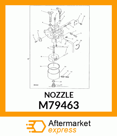 Nozzle - NOZZLE, MAIN (#2A) M79463