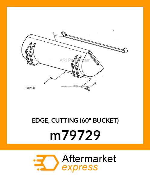 EDGE, CUTTING (60" BUCKET) m79729