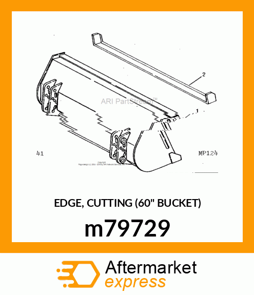 EDGE, CUTTING (60" BUCKET) m79729