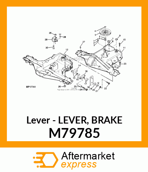 Lever - LEVER, BRAKE M79785