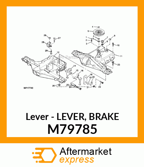 Lever - LEVER, BRAKE M79785