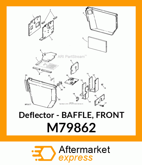 Deflector - BAFFLE, FRONT M79862