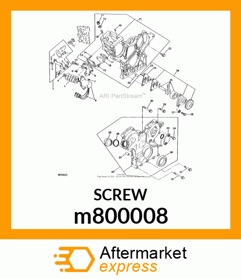 SCREW, FLANGED, METRIC m800008