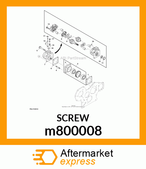 SCREW, FLANGED, METRIC m800008