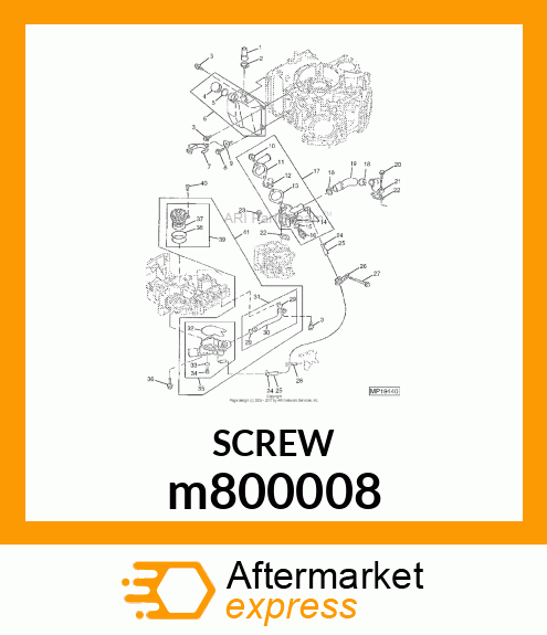 SCREW, FLANGED, METRIC m800008