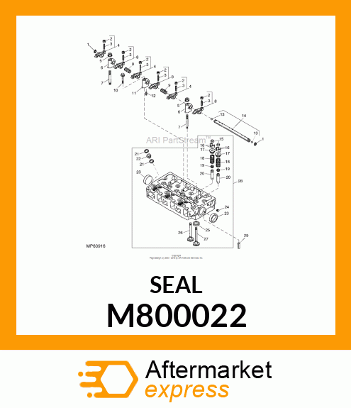 SEAL, VALVE STEM M800022