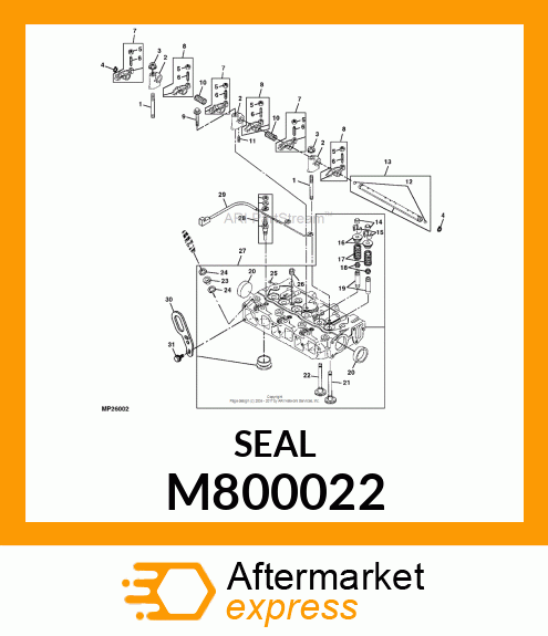 SEAL, VALVE STEM M800022