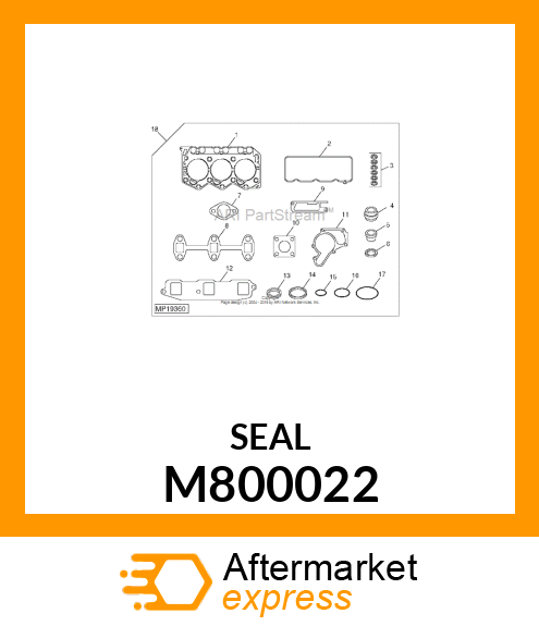 SEAL, VALVE STEM M800022