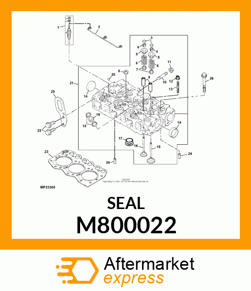 SEAL, VALVE STEM M800022