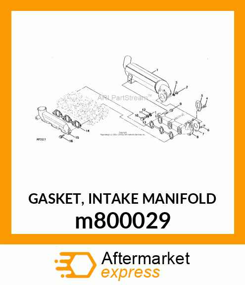 GASKET, INTAKE MANIFOLD m800029