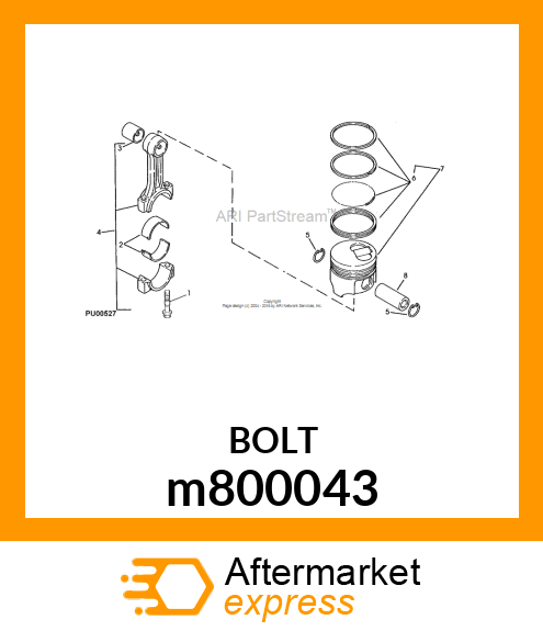 BOLT, ROD m800043