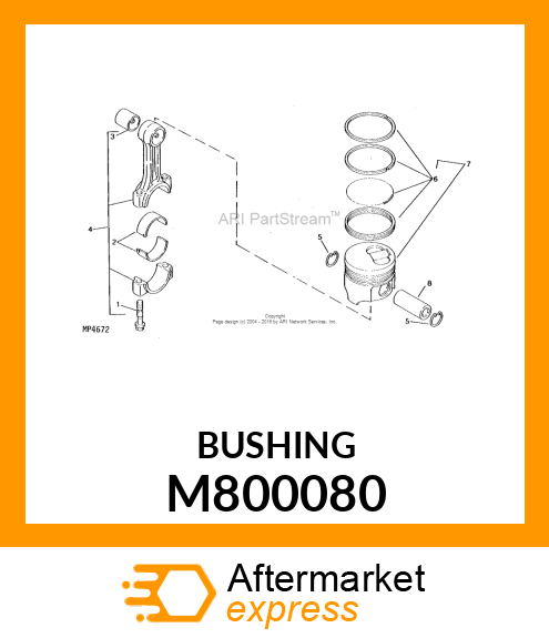 METAL, PISTON PIN M800080