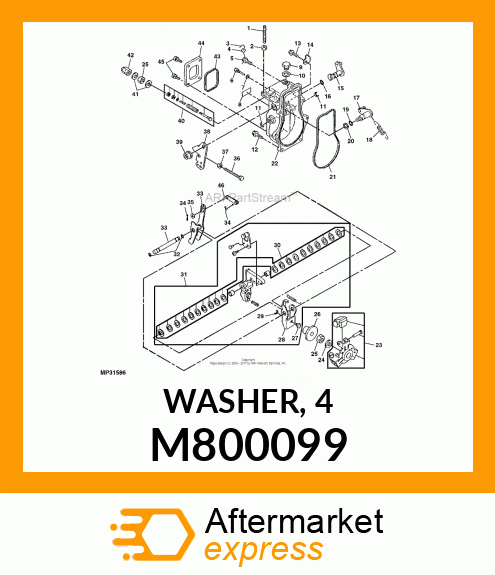 WASHER, 4 M800099