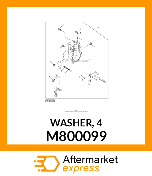 WASHER, 4 M800099