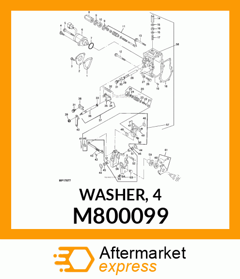 WASHER, 4 M800099