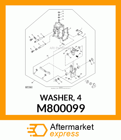 WASHER, 4 M800099