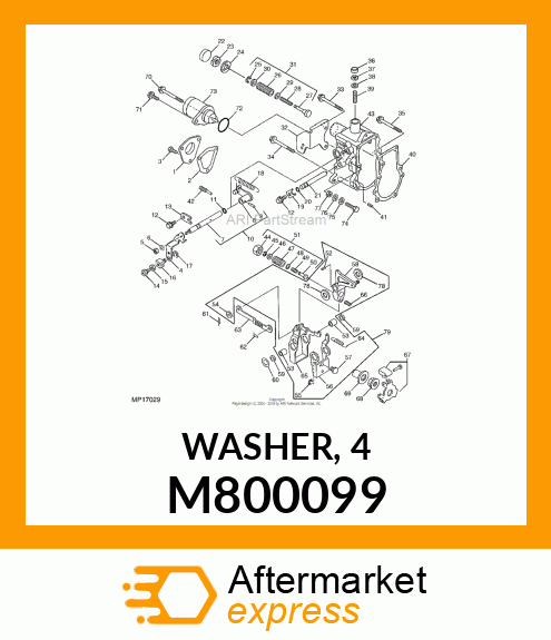 WASHER, 4 M800099