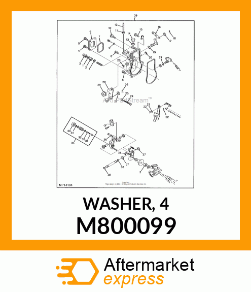 WASHER, 4 M800099