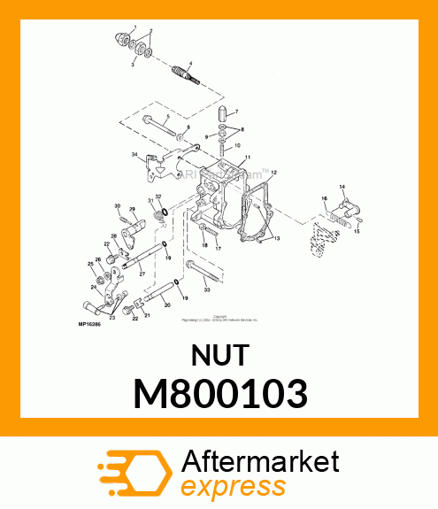 NUT, M12 M800103